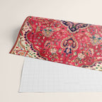 Tabriz Antique Persian Rug Print Wrapping Paper Gallery Image 2