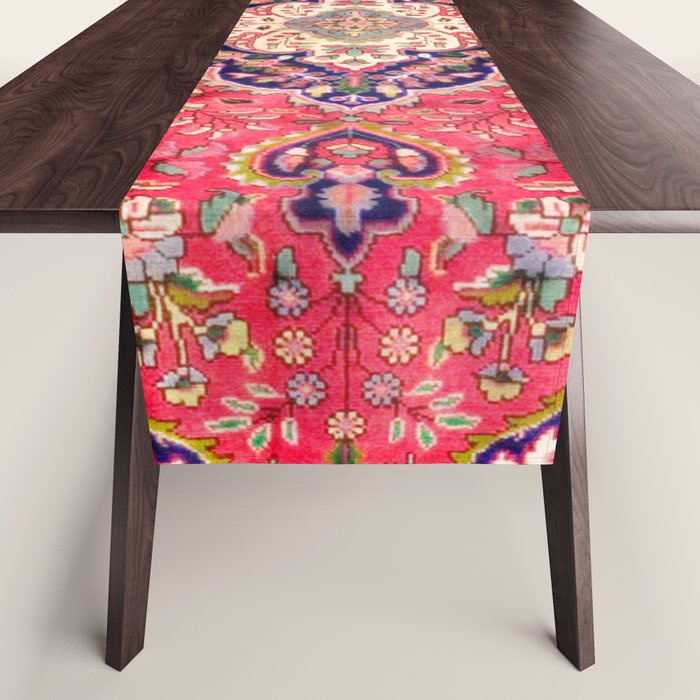 Tabriz Antique Persian Rug Print Table Runner Gallery Image 1