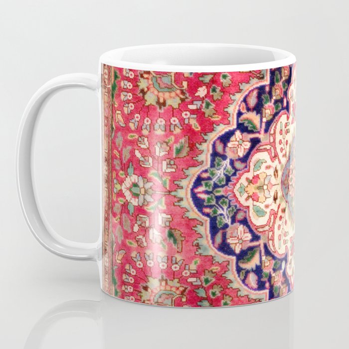 Tabriz Antique Persian Rug Print Coffee Mug Gallery Image 3