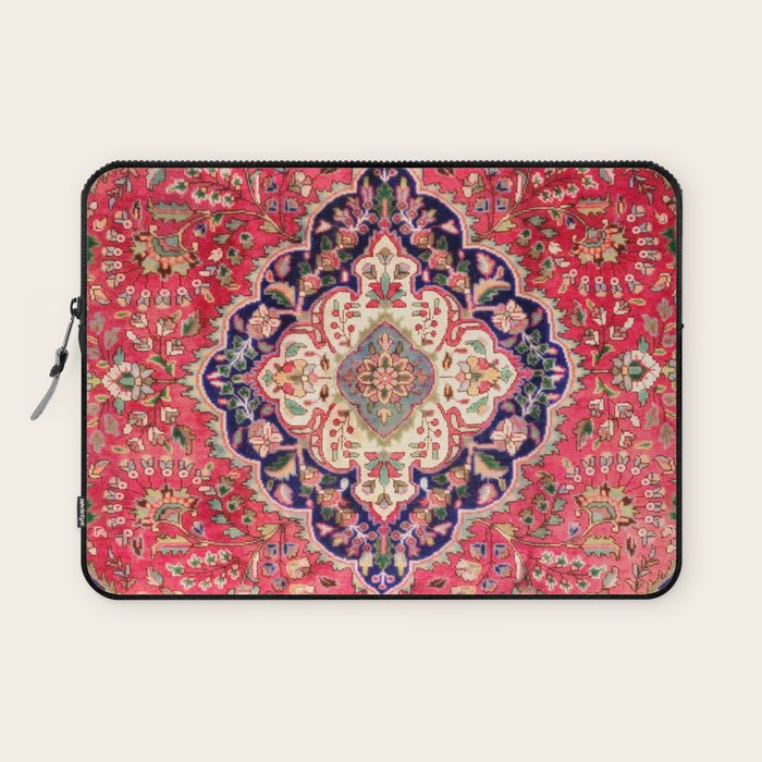 Tabriz Antique Persian Rug Print Laptop Sleeve Gallery Image 1