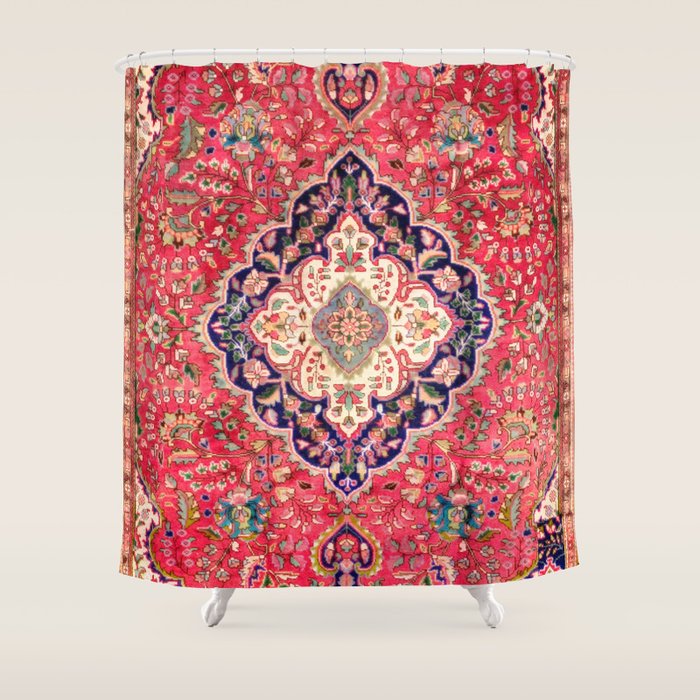 Tabriz Antique Persian Rug Print Shower Curtain Gallery Image 1