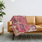 Tabriz Antique Persian Rug Print Throw Blanket Gallery Image 1