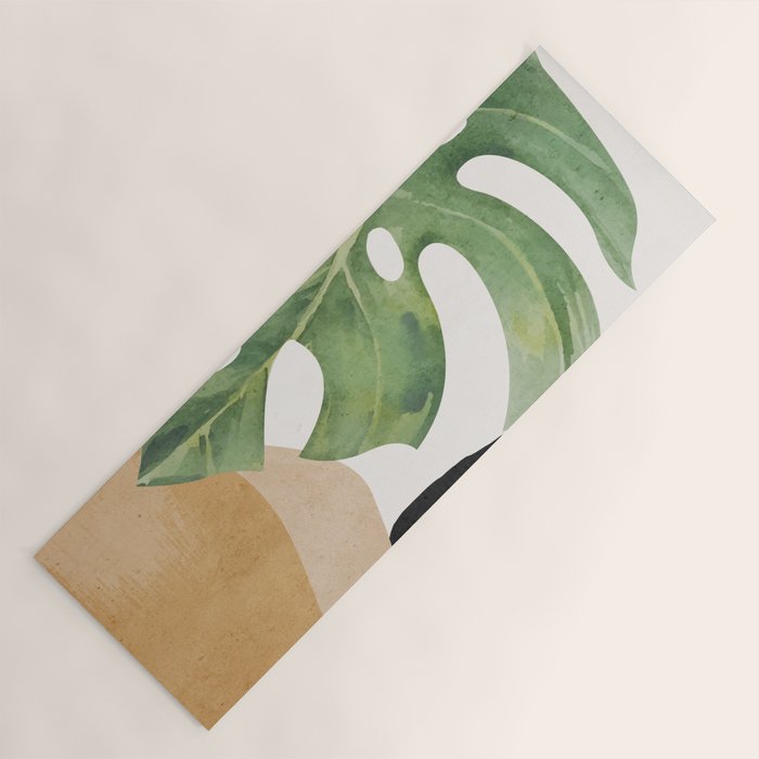 Abstract Art Tropical Leaves 3 Yoga Mat Gallery Image 1