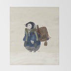 the little explorer Throw Blanket Gallery Image 2