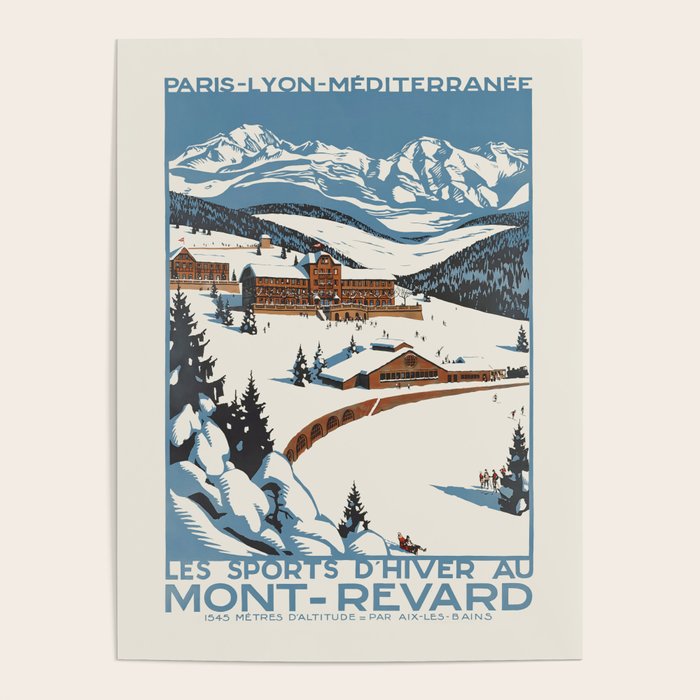 Mont Revard Vintage ski poster, 1920s Poster Gallery Image 1