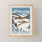 Mont Revard Vintage ski poster, 1920s Mini Art Print Gallery Image 1