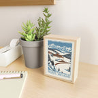 Mont Revard Vintage ski poster, 1920s Mini Art Print Gallery Image 2
