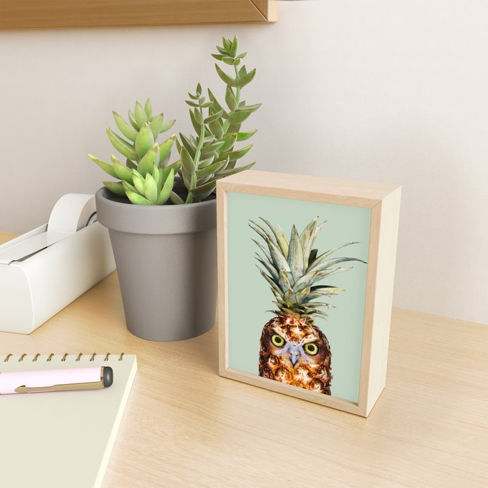 PINEAPPLE OWL Mini Art Print Gallery Image 2
