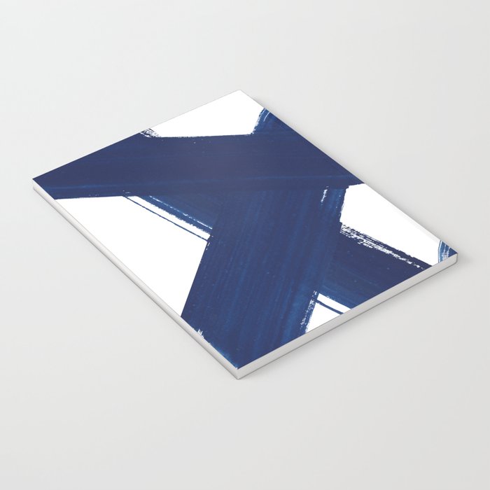 Indigo Abstract Brush Strokes | No. 3 Notebook Gallery Image 3