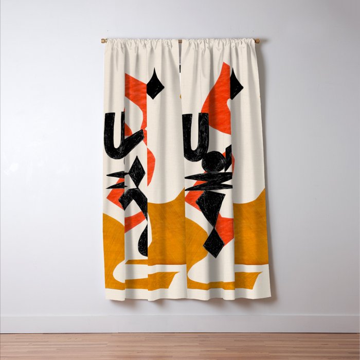 Orange Jinn Window Curtain Gallery Image 3
