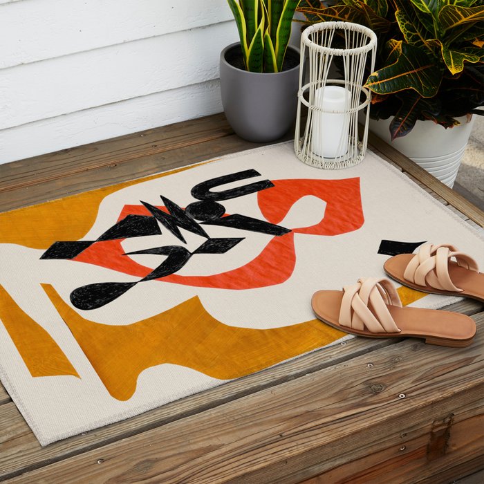 Orange Jinn Outdoor Rug Gallery Image 2