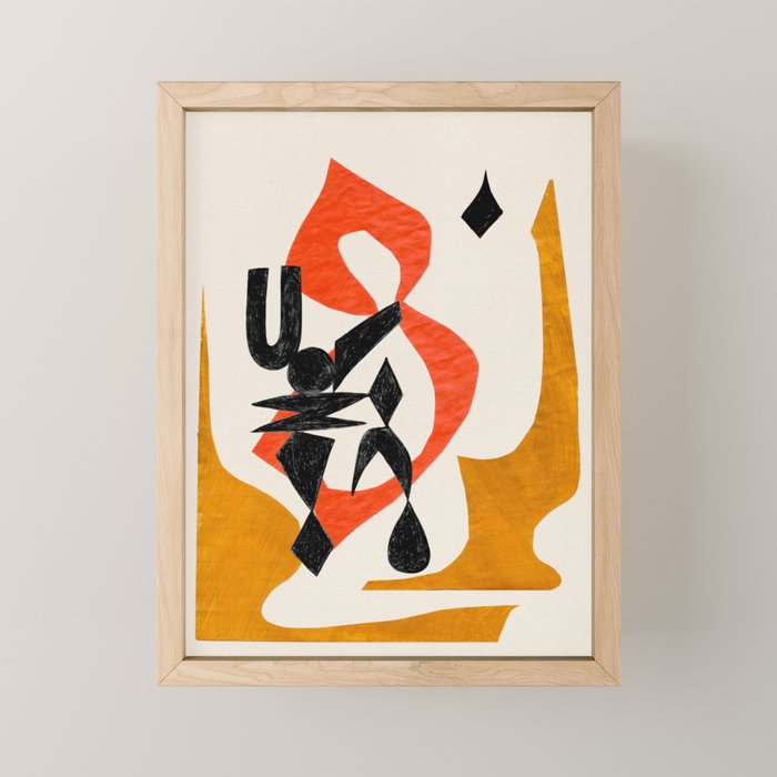 Orange Jinn Mini Art Print Gallery Image 1