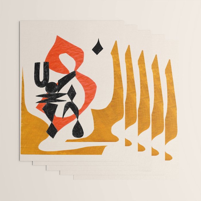 Orange Jinn Wrapping Paper Gallery Image 3