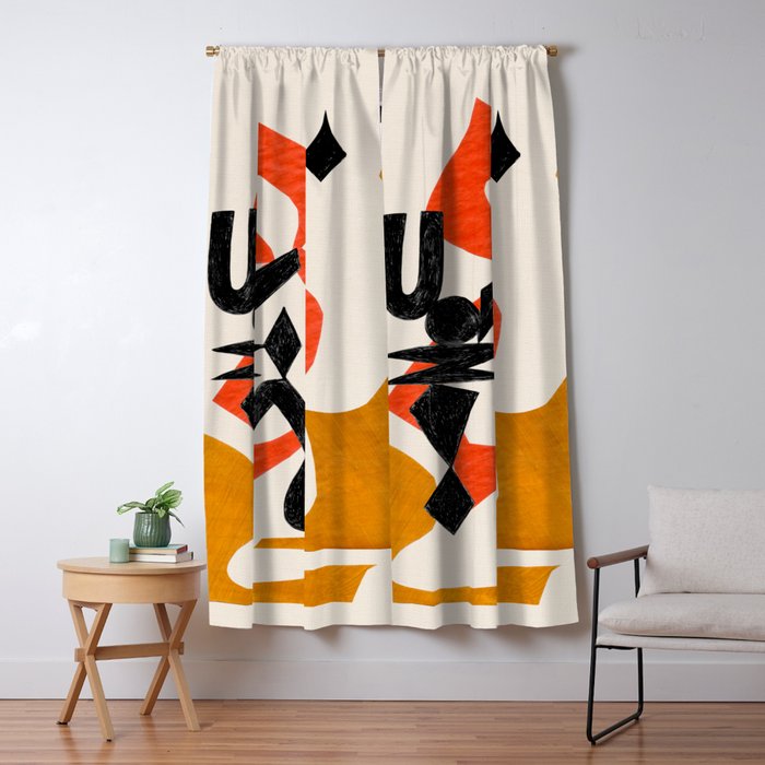 Orange Jinn Window Curtain Gallery Image 5