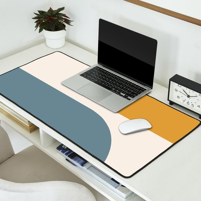 Modern Minimal Arch Abstract LXVIII Desk Mat Gallery Image 2