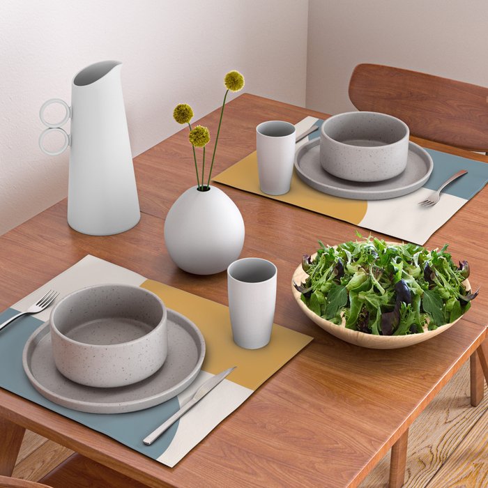 Modern Minimal Arch Abstract LXVIII Placemat Gallery Image 2