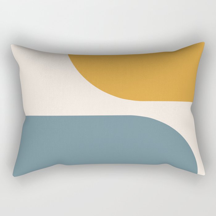 Modern Minimal Arch Abstract LXVIII Rectangular Pillow Gallery Image 2