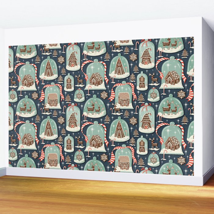 Gingerbread Village Wall Mural Gallery Image 2