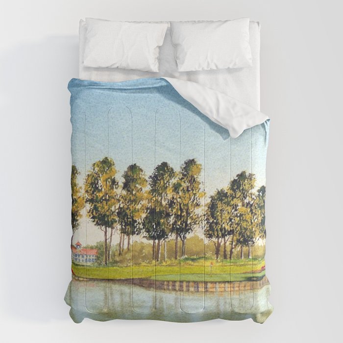Sawgrass TPC Golf Course 17th Hole Comforter Gallery Image 6