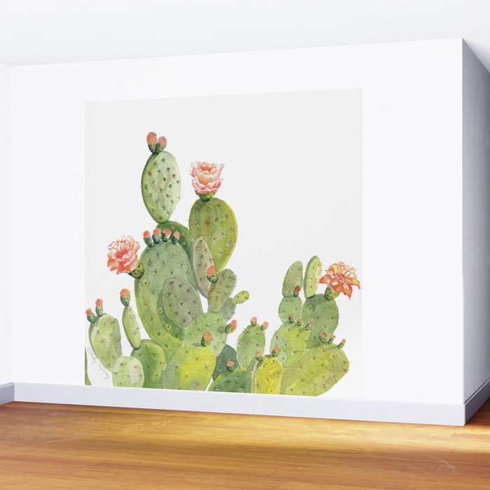 Cactus Wall Mural Gallery Image 2