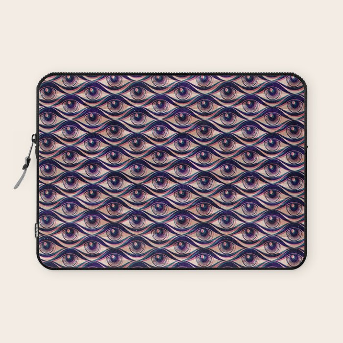 Hypnotized - vintage violet  Laptop Sleeve Gallery Image 1