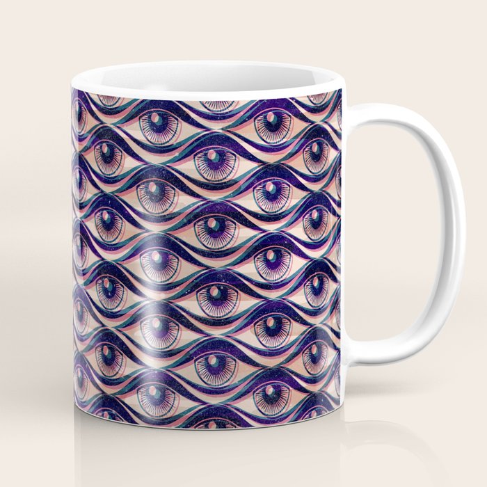 Hypnotized - vintage violet  Coffee Mug Gallery Image 1