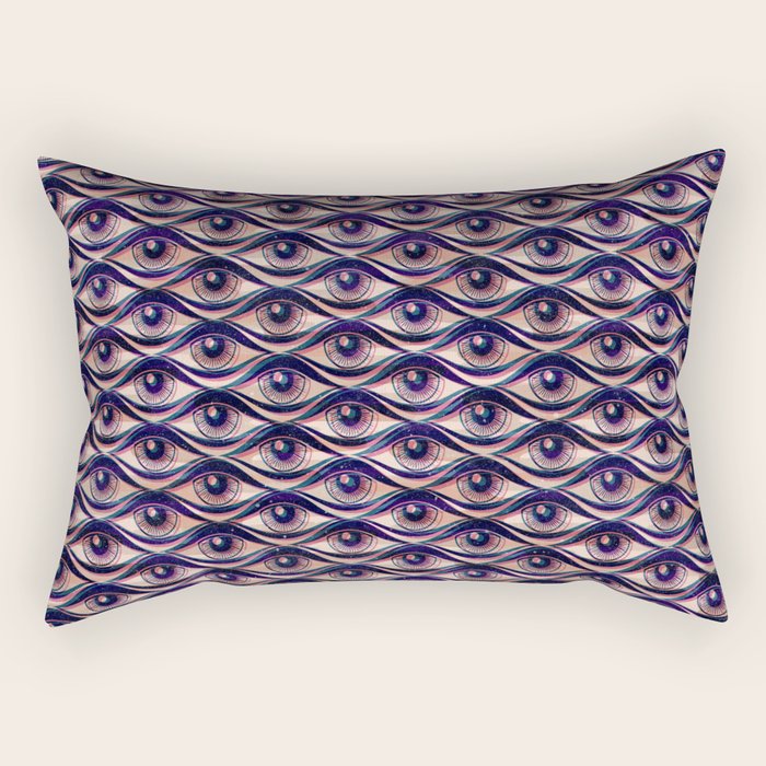 Hypnotized - vintage violet  Rectangular Pillow Gallery Image 2