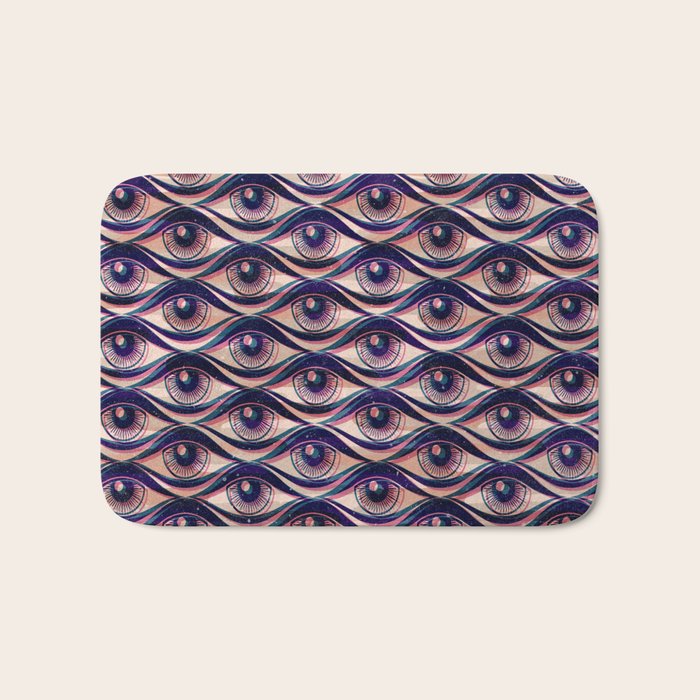 Hypnotized - vintage violet  Bath Mat Gallery Image 1