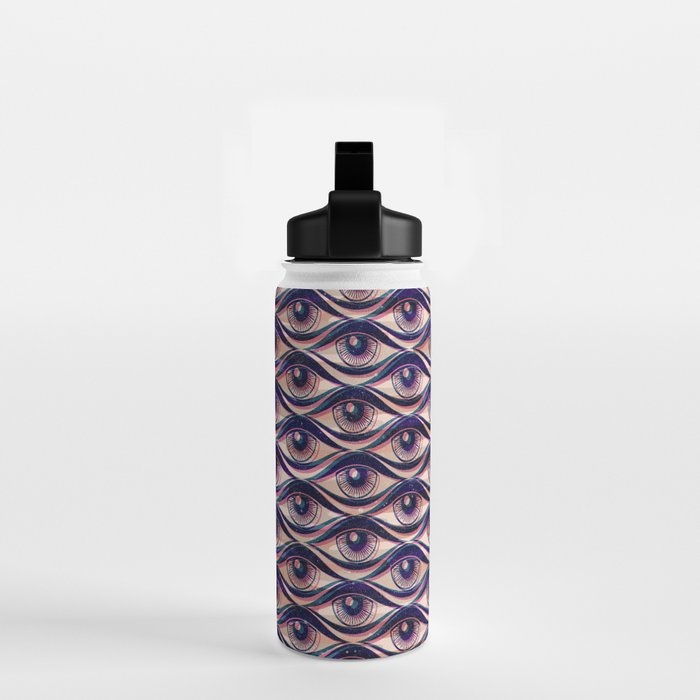 Hypnotized - vintage violet  Water Bottle Gallery Image 2