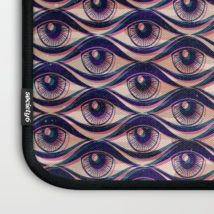 Hypnotized - vintage violet  Laptop Sleeve Gallery Image 3