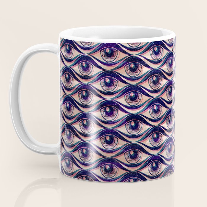 Hypnotized - vintage violet  Coffee Mug Gallery Image 3
