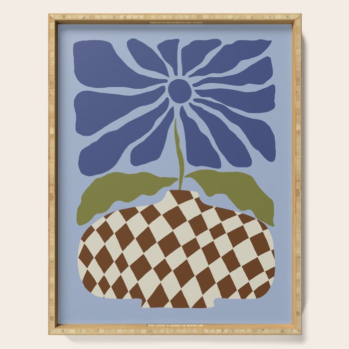 Big blooming flowerpot  Serving Tray Gallery Image 1