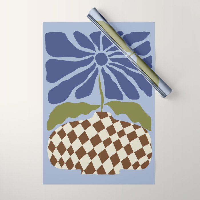 Big blooming flowerpot  Wrapping Paper Gallery Image 1