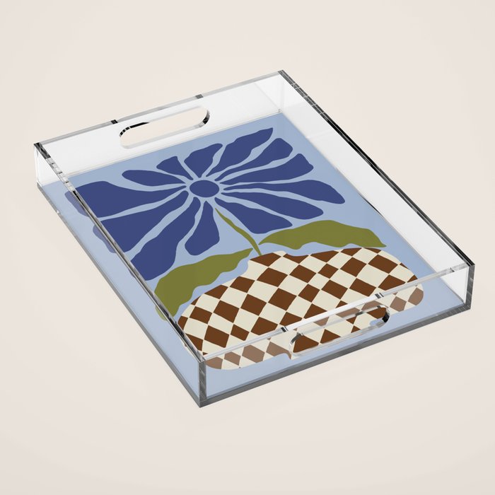 Big blooming flowerpot  Acrylic Tray Gallery Image 1