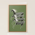 Horses in Stripes Stationery Card Gallery Image 2