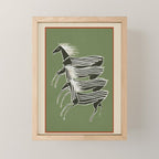 Horses in Stripes Mini Art Print Gallery Image 1