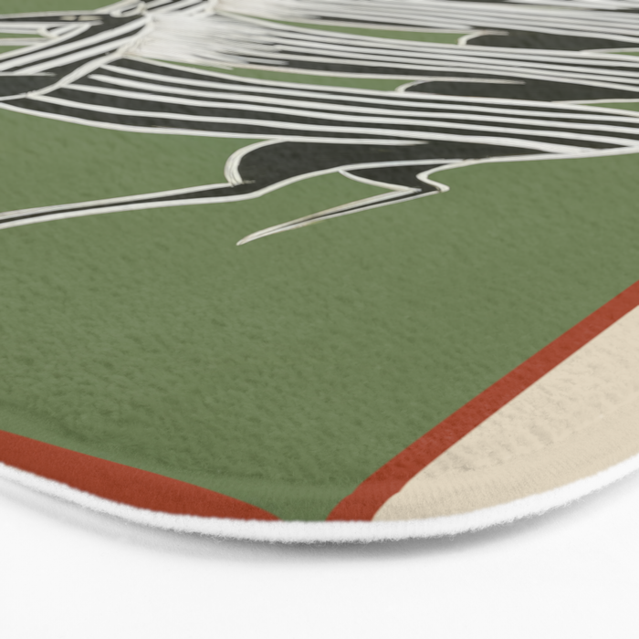 Horses in Stripes Bath Mat Gallery Image 3