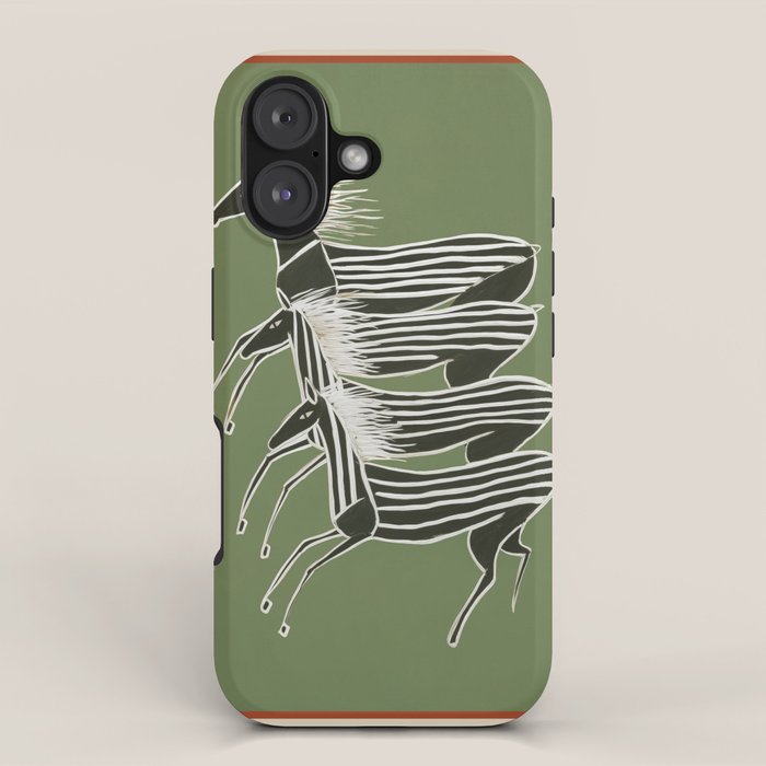 Horses in Stripes iPhone Case Gallery Image 1