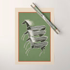 Horses in Stripes Wrapping Paper Gallery Image 1
