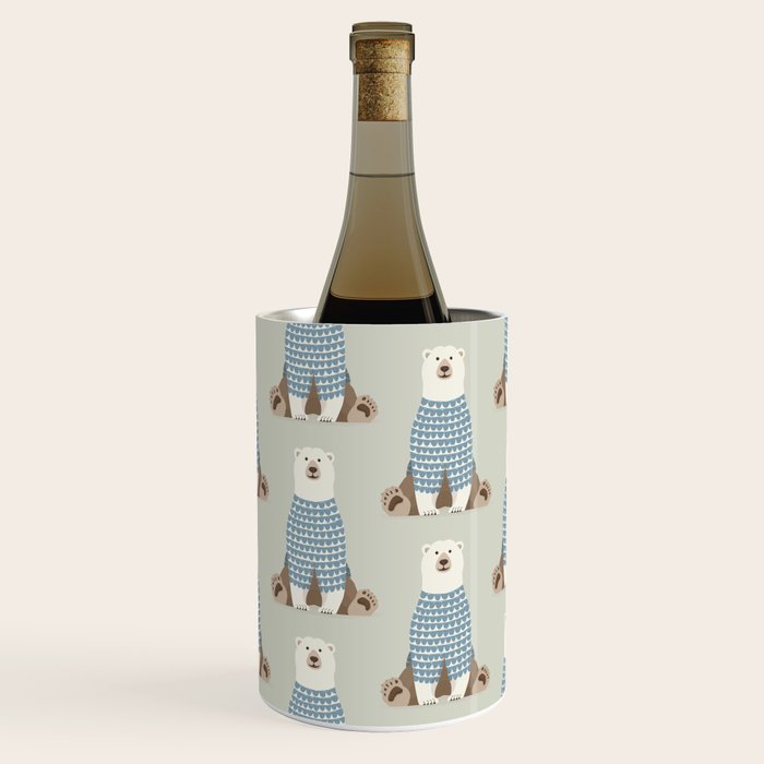 Whimsical Polar Bear Wine Chiller Gallery Image 1