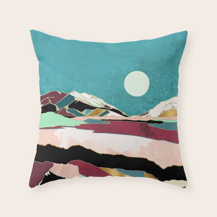 Teal Sky Throw Pillow Gallery Image 6