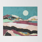 Teal Sky Throw Blanket Gallery Image 2