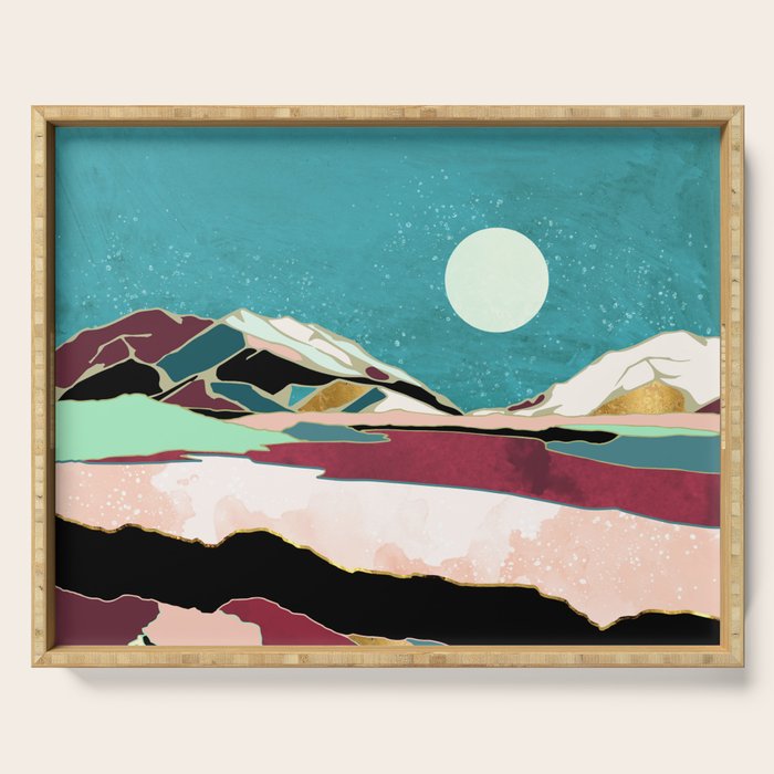Teal Sky Serving Tray Gallery Image 1