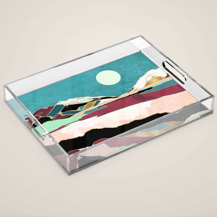 Teal Sky Acrylic Tray Gallery Image 1