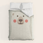 Polar Bear, Animal Portrait Comforter Gallery Image 6