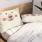 Polar Bear, Animal Portrait Pillow Sham Gallery Image 2