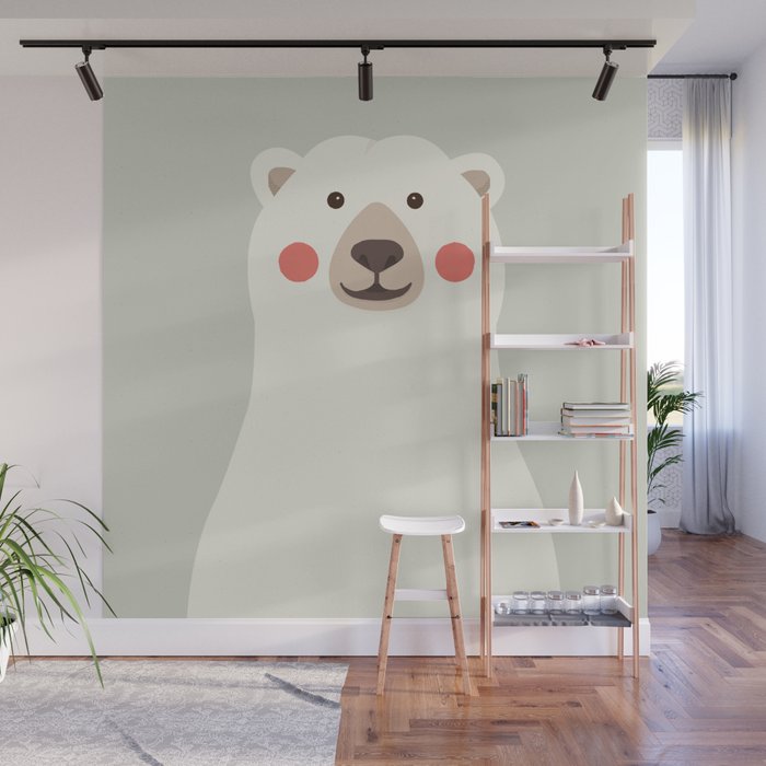 Polar Bear, Animal Portrait Wall Mural Gallery Image 1