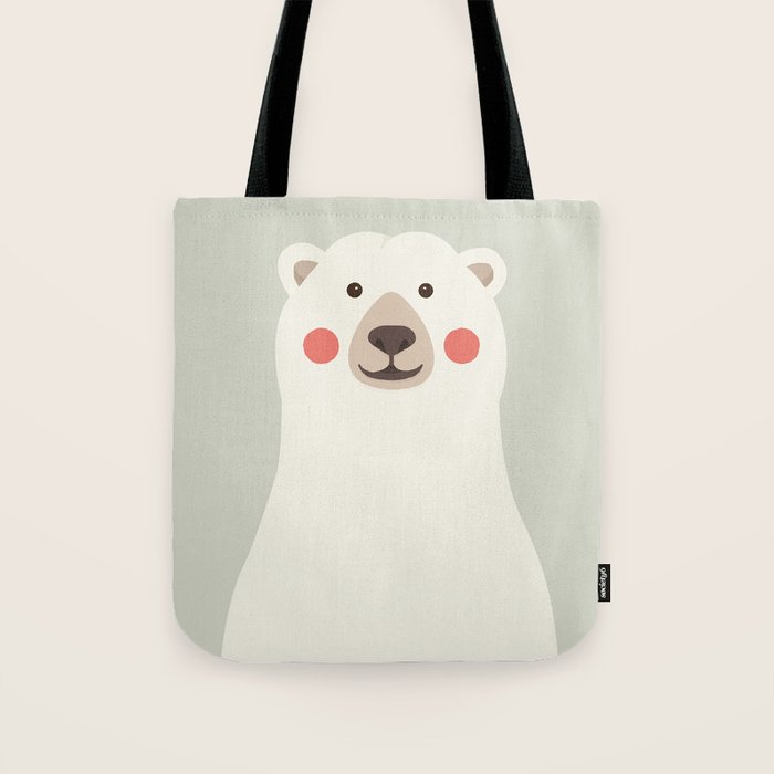 Polar Bear, Animal Portrait Tote Bag Gallery Image 1