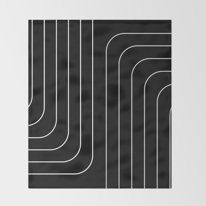 Searching (black) Throw Blanket Gallery Image 2