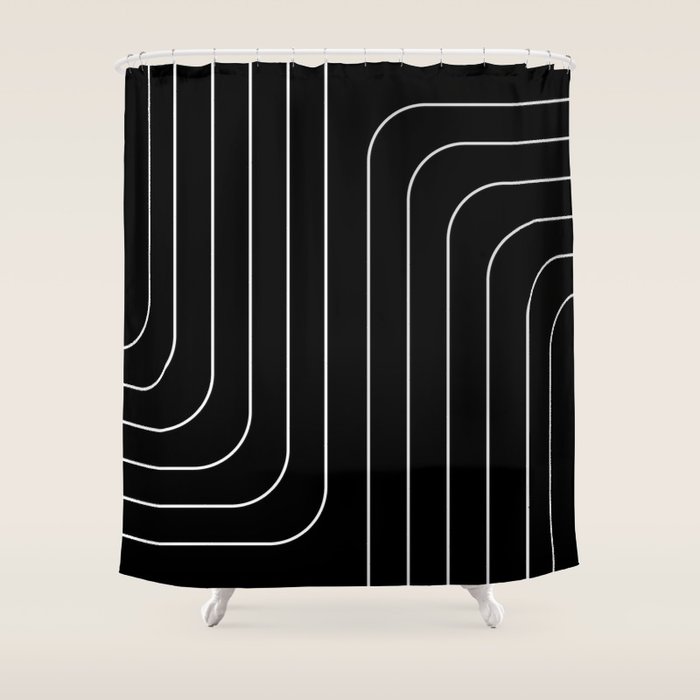 Searching (black) Shower Curtain Gallery Image 1